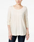 Style & Co Petite Scoop-Neck Top